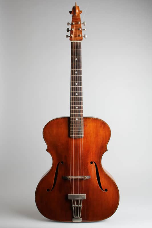 Wilkanowski Arch Top Acoustic Guitar (1937), gig bag case. image 1