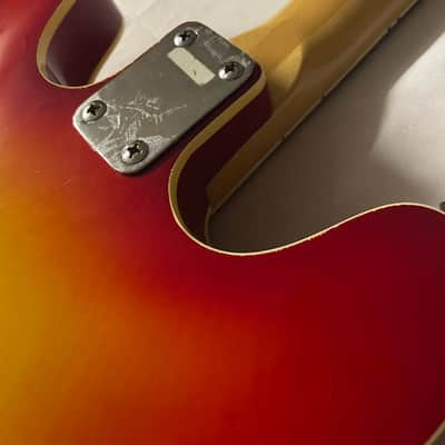 Teisco Hollow Body Electric Guitar MIJ Japan 1970s Sunburst image 13