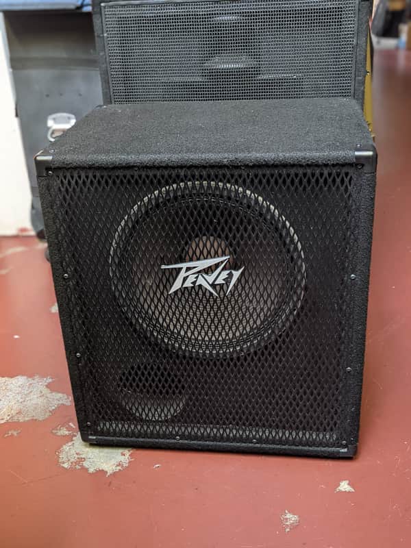 Super Clean! 1990s Peavey 115BX Bass Cabinet With Black Widow | Reverb