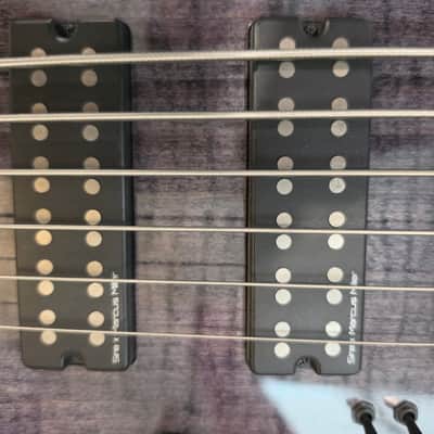 Sire Marcus Miller M7 LH lefty left Handed 6-String Electric Bass Guitar - Transparent Black image 7
