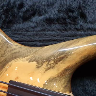 Roscoe SKB 3005 Fretless 5 String Bass Ash Body Buckeye Burl Top NTMB-918F image 7