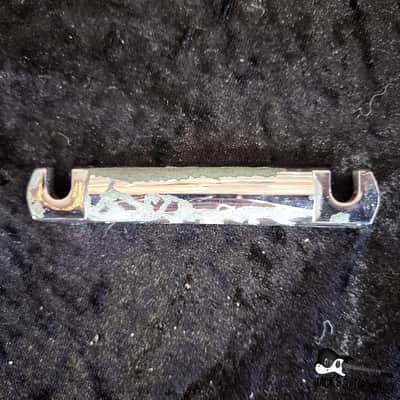 Gibson Tune-O-Matic Stoptail (2010s Silver Heavy Relic) image 1
