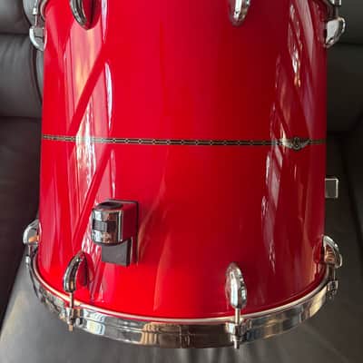Tama Star Bubinga 18x16 Floor Tom - Solid Candy Red image 8