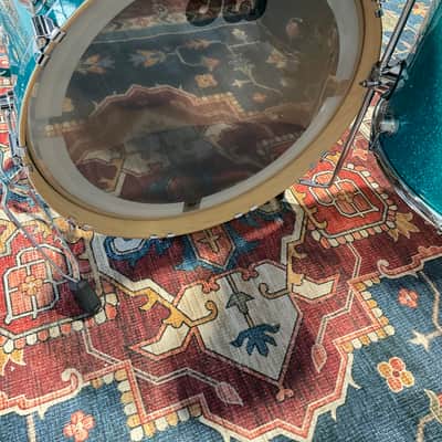 DW Collector's Series 4-Piece Shell Pack 10", 12", 16" 22" Drum Kit, Teal Glass image 10