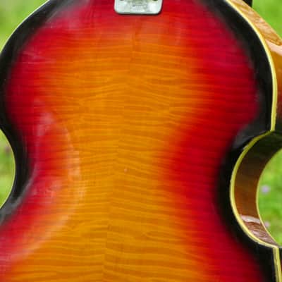 ~Space Bass~ 1967 Silvertone 1496 / Tesco EB-210 Hollowbody Violin Bass - Vintage Japan MIJ Beatle image 14