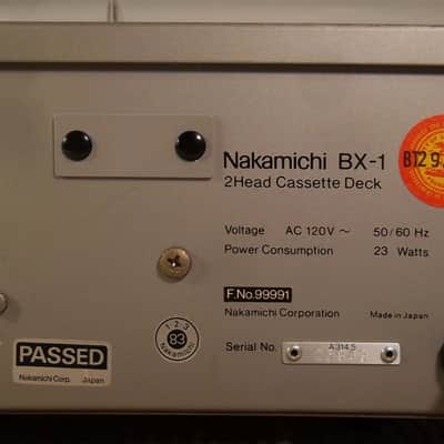 1983 Nakamichi BX-1 Silverface Stereo Cassette Deck New Belts & Complete Serviced 06-17-2024 Excellent Condition #943 image 8