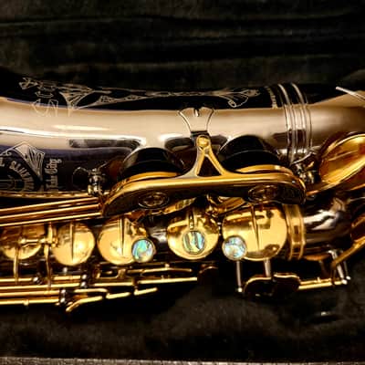 Cannonball Septyr ASCEP-BL Semi-Pro Alto Saxophone - Blue Abalone, F# Key, Black Nickel & Gold, Excellent!!! image 8