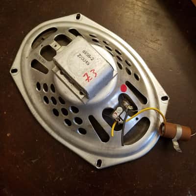 Jensen 69J11 V1 317-2 6X9 Vintage Speaker AlNiCo 8 Ohm 11 Watt guitar paper cone DAMAGE1960 - Silver image 1