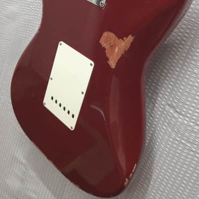 Rare Medium Relic Fender Classic Series '50s Stratocaster Lacquer Edition 2015 Candy Apple Red image 11