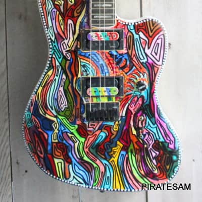 Fender Jim Root Signature Jazzmaster  Custom art guitar one off image 3