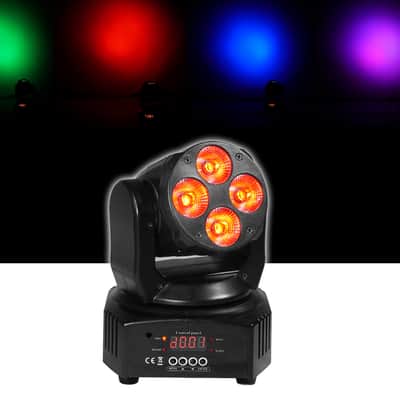 Rockville RockOn-7 RGBW Moving Head Light Fixture For Church Stage image 2