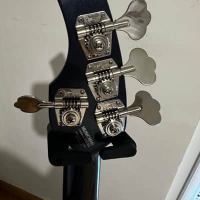 Ernie Ball Music Man Bongo 4 HH + Piezo 2003 - Sapphire Black image 4
