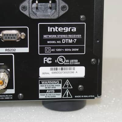 Integra DTM-7 - Network Stereo Receiver imagen 5