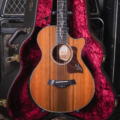 Taylor PS12ce 12-Fret Honduran Rosewood/Sinker Redwood Acoustic Electric Guitar with Deluxe Hardshell Case image 14