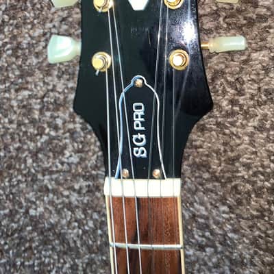 Epiphone SG pro flame top electric guitar ohsc image 2