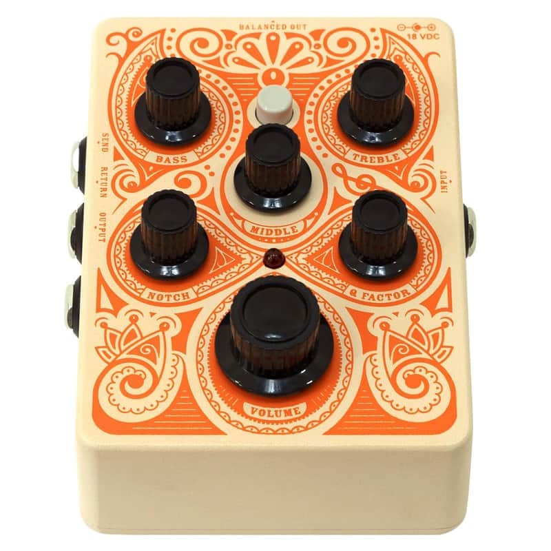 Orange Acoustic Pedal Preamp/EQ - Cream / Orange image 1