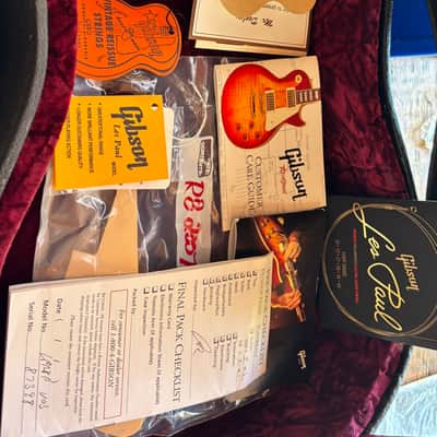 Gibson Les Paul Custom Shop 1958 Reissue 2007 - Heritage Cherry faded to Honey Amber Gorgeous Patina! 9.3 pounds. image 25