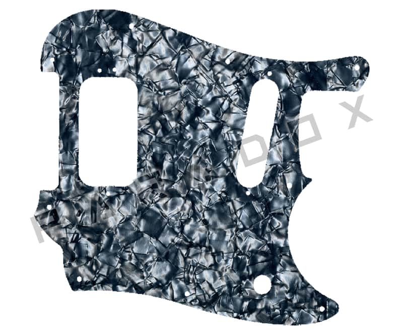 Custom Pickguard For 1999-2006 Made in Mexico Fender Cyclone Deluxe Series H-S - Silver Grey Pearl/Black/White/Black .090" image 1