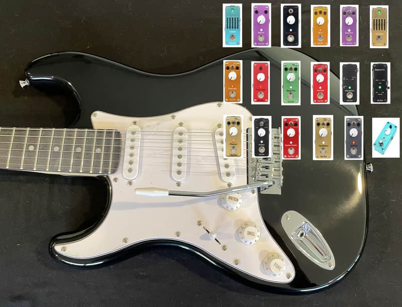 Harley Benton ST-20LH BK - WITH TWO HB PEDALS OF YOUR CHOICE - LEFTY - image 1