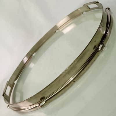 Slingerland 15" Nickel Radio King Resonant Snare Drum Rim/Hoop Riveted Gates 40s image 4