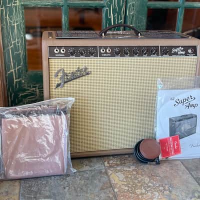 Fender '62 Super Guitar Amplifier Amp Reissue 2-Channel 40 Watt 2x10" Tweed 40w image 1