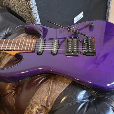 ESP The Mirage Custom Strat HSS Purple Ash MIJ Japan RARE Pre-Fender Deluxe image 6