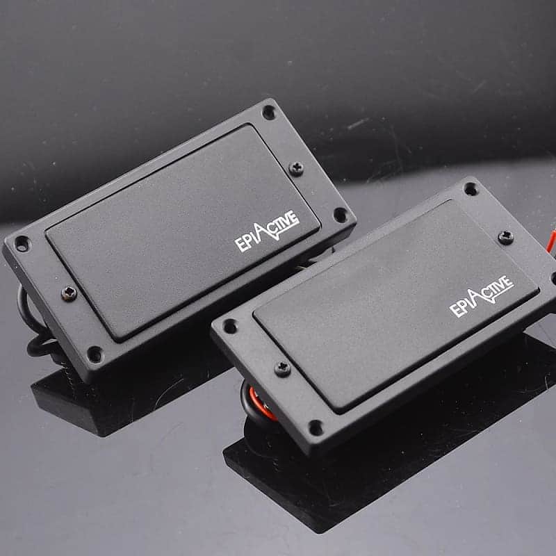 Epiphone Black Closed Guitar Active Humbucker Pickups image 1