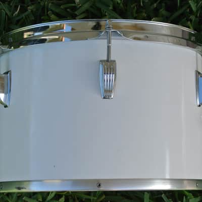 RARE! 1970's LUDWIG (Chicago) 12" WHITE CORTEX CONCERT TOM for DRUM SET! RM119 image 7