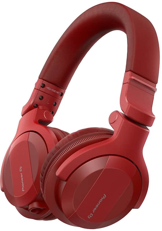 Pioneer DJ HDJ-CUE1BT-R Headphones W/Wireless & Bluetooth Pro-Inspired Sound-Red image 1