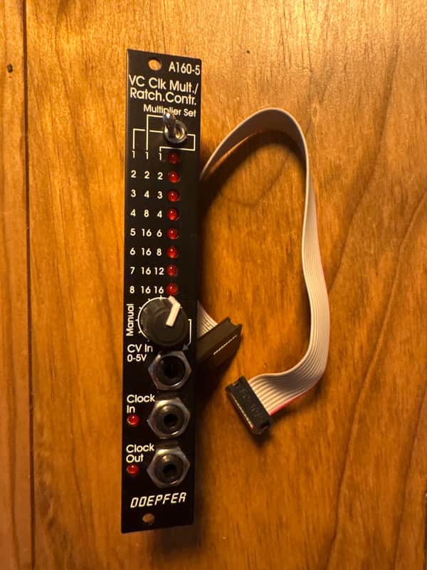Doepfer A-160-5V Voltage Controlled Clock Multiplier / Ratcheting Controller Vintage Edition 2010s - Black image 1