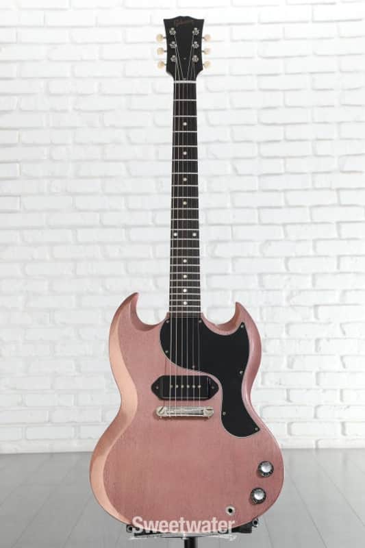 Gibson Custom Dealer Select 1963 SG Junior Electric Guitar - TV Heather Poly  VOS (SGJR63PSlLd1)