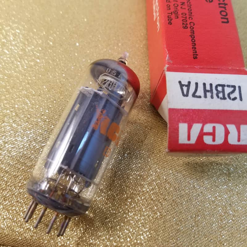 RCA 12BH7A tNOS AT1000 TESTED Vacuum Tube grey plate 12BH7 dual triode 1962-1968 image 1