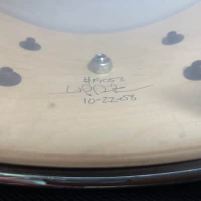 Pork Pie 6x14 10-Lug Snare (2008) Natural Curly Maple image 19