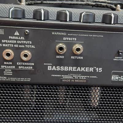 Fender Bassbreaker 15 15-Watt Guitar Amp Head - Gray Tweed image 6