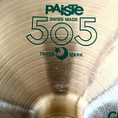 1980-1985 SWISS MADE PAISTE 505 14” CHINA TYPE CYMBAL image 4