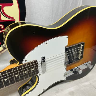 Fender Left-Handed LH lefty Telecaster Guitar - MIJ Made In Japan - Bound Sunburst image 4
