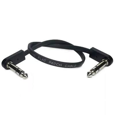EBS PCF-DLS28 11 Inch Stereo TRS-TRS Flat Patch Right Angle Jumper Cable
