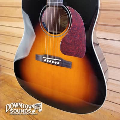 Epiphone J-45 Studio Dreadnought Acoustic Guitar with Epiphone Gig Bag - Vintage Sunburst image 3