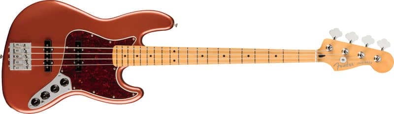 Fender Player Plus Jazz Bass with Maple Fretboard 2021 - Present - Aged Candy Apple Red image 1