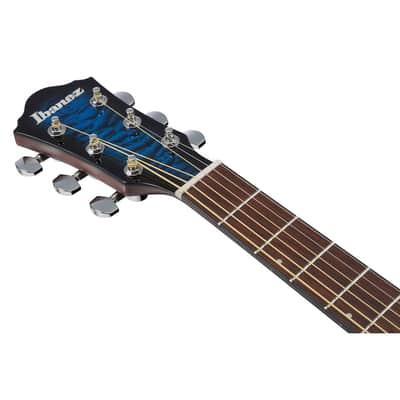Ibanez Transparent Blue Sunburst High Gloss Top, Natural High Gloss Back and Sides EL.GUITARTransparent Blue Sunburst High Gloss Top, Natural High Gloss Back and Sides EL.GUITAR image 8