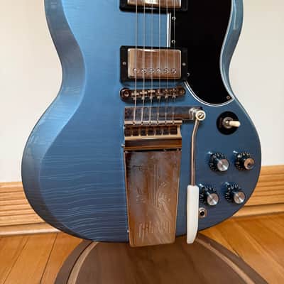 2021 Gibson Custom Shop Murphy Lab 64 SG, Pelham Blue, 6.75 Lbs image 3