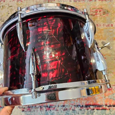 Sonor Teardrop 20-16-13-12" Drum Kit in Ruby Pearl 6-ply Beech image 23
