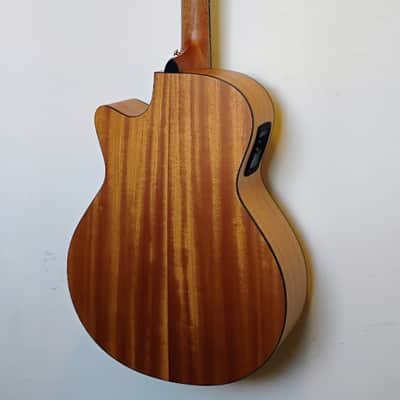 Furch Masters Choice Blue Plus Grand Auditorium Cutaway Guitar - MC Blue Plus Gc-CM SPE - Western Cedar Top - African Mahogany B&S - LR Baggs SPE Pickup - 2024 - Present - Open-Pore Finish - Furch Gig Bag image 15