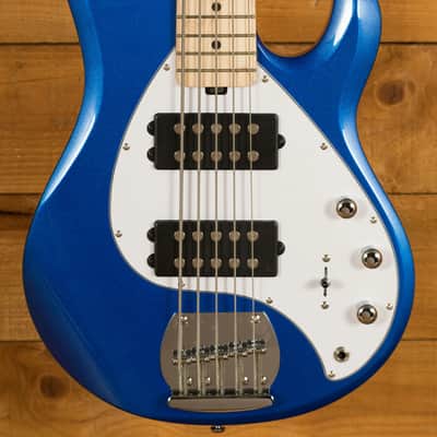 Sterling RAY5HH SUB Series StingRay 5 HH Bass - Cobra Blue image 1