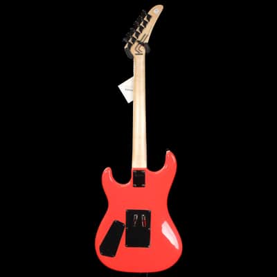 Used Kramer Baretta "Danger Zone" Electric Guitar - Warning Tape on White Red image 4