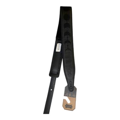 Levi's Black Leather Guitar Strap image 1