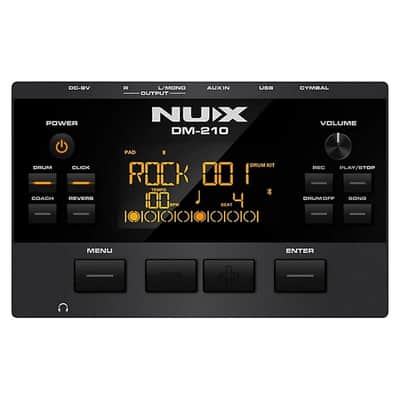Nux DM-210 Electronic Drum Kit – Mesh Heads, Quiet Practice, Compact All-in-One Set image 7