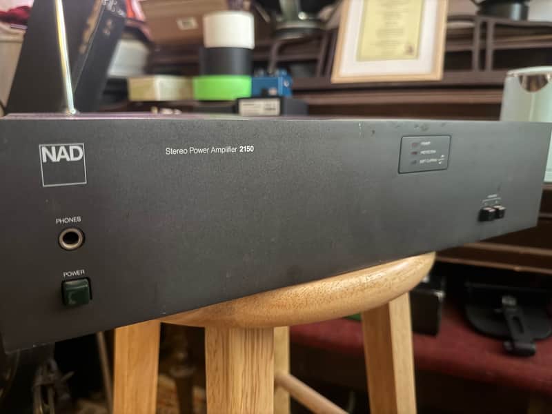 NAD 2160 Stereo Power Amplifier 1982-1984 - Grey image 1