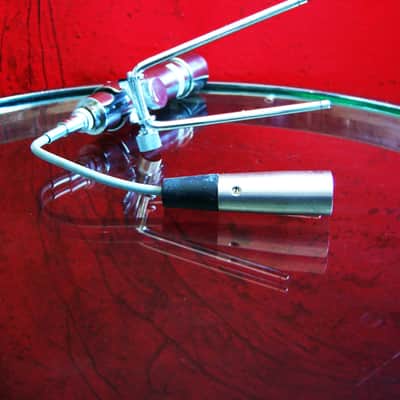 Vintage 1950's Lafayette 99-4522 crystal harp microphone High Z harp mic w accessories Calrad Aiwa Olson Shield prop display repair image 9