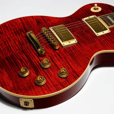 Gibson USA 50s Les Paul Standard Plus 2006 | Black Cherry Flametop Gold Hardware AA Top image 6